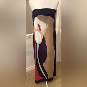 Floral Strapless Maxi Dress